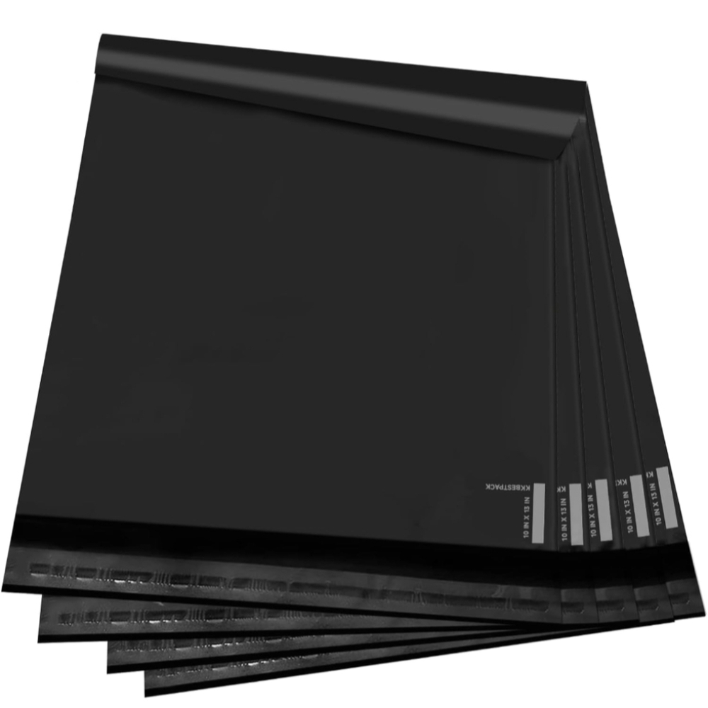 20 10X13 Poly Mailers Black Waterproof